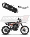 výfuk tlumič výfuku DOMINATOR MX černý pasuje na motocykl Kayo K5 300 Enduro 2024   2025
