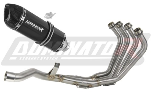 kompletní výfukový systém s tlumičem DOMINATOR Full System HP1 černý pasuje na motocykl Yamaha XJ 6N / S / F 2009   2016