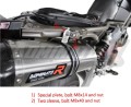 výfuk tlumič výfuku DOMINATOR HP1 černý pasuje na motocykl Aprilia SMV DORSODURO 750 2008   2016 3
