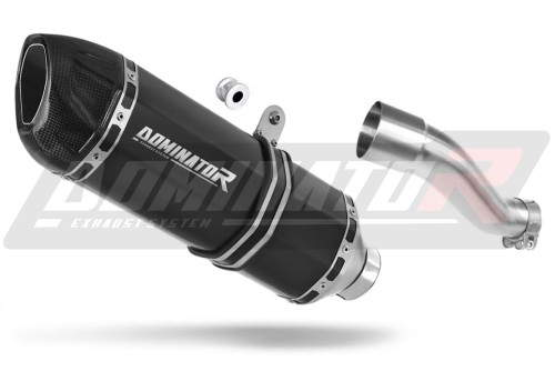 CB 500 F EXHAUST Honda Muffler Auspuff Sportauspuff Silencer Echappement Silencieux Scarico Scarichi Escape Wydech Tłumik HP1 BLACK Carbon Tip 2016 - 2019 Dominator x