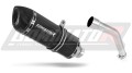 výfuk tlumič výfuku DOMINATOR HP1 černý pasuje na motocykl Kawasaki KLE 500 1991 2007