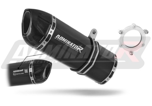exhaust muffler DOMINATOR homologated road legal HP1 BLACK fits to Kawasaki ZX6R 1998  2002