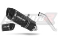 výfuk tlumič výfuku DOMINATOR homologovaný HP1 černý pasuje na motocykl Kawasaki ZX6R 636 2003   2004