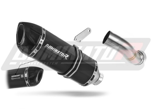 výfuk tlumič výfuku DOMINATOR homologovaný HP1 černý pasuje na motocykl Kawasaki Z 900 2017   2019