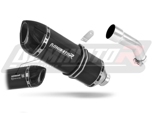 exhaust muffler DOMINATOR homologated road legal HP1 BLACK fits the motorcycle Kawasaki ZX10R 2008   2010