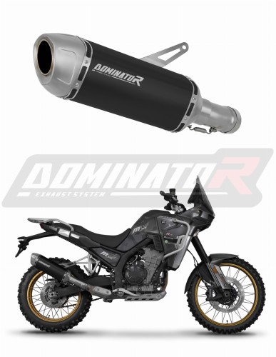 výfuk tlumič výfuku DOMINATOR S6 černý pasuje na motocykl Kove 800 X Pro Adventure 2023   2026