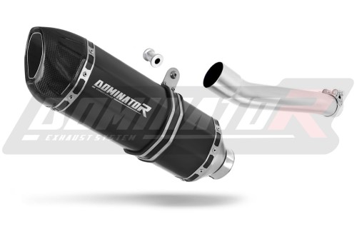 výfuk tlumič výfuku DOMINATOR HP1 černý pasuje na motocykl MuZ MZ SKORPION 660 1994   2003