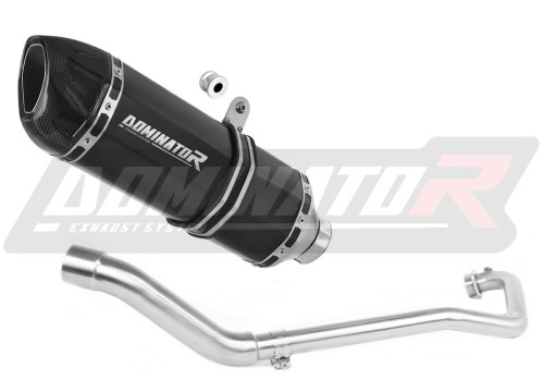 kompletní výfukový systém s tlumičem DOMINATOR Full System HP1 černý pasuje na motocykl Suzuki GSX S 125 2017   2019