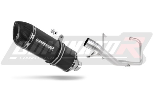kompletní výfukový systém s tlumičem DOMINATOR Full System HP1 černý pasuje na motocykl Yamaha YBR 125 2000   2008