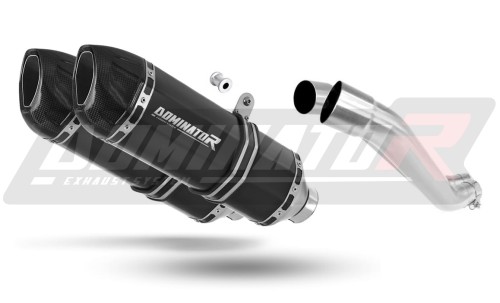 exhaust muffler DOMINATOR HP1 BLACK fits the motorcycle Yamaha BT 1100 BULLDOG 2001   2007