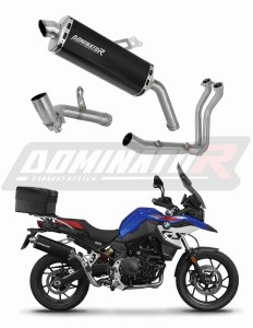 BMW F800GS 2024 Full system Výfukové svody Výfuk Tlumič P7 BLACK + dB killer