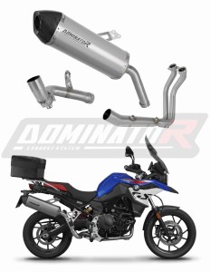 BMW F900GS Adventure 2024 Full system Kompletní výfukový systém Svod Titanový tlumič HP7 + dB killer