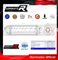 Aprilia Pegaso 650 Strada 2007 - 2010 VÝFUK Tlumič Výfuk Sportovní výfuk Tlumič Výfuk Tlumič Výfuk Výfuky Výfuk Výfuk Tlumič HP1 BLACK Dominator Exhau