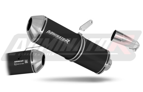 výfuk tlumič výfuku DOMINATOR homologovaný OVR černý pasuje na motocykl Yamaha FZ8 FAZER 2010   2016
