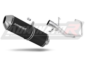 Yamaha YBR 125 2000 - 2008 Full Exhaust System Collector Silencer OVR BLACK + dB killer