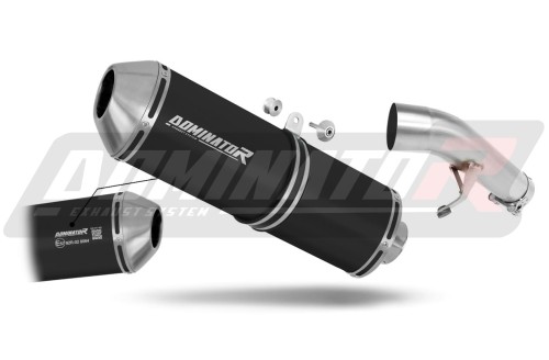 výfuk tlumič výfuku DOMINATOR homologovaný OVR černý pasuje na motocykl Suzuki GSF 1250 N / S BANDIT 2007   2016