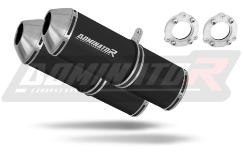 výfuk tlumič výfuku DOMINATOR OVR černý pasuje na motocykl Suzuki TL 1000 R 1997   2000