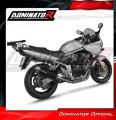 exhaust muffler DOMINATOR S6 BLACK fits the motorcycle Suzuki GSF BANDIT 1200 2001   2005 2
