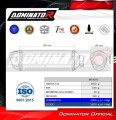 Suzuki GSF BANDIT 1200 2001 - 2005 motocyklový výfuk tlumič sportovní výfuk tlumič výfuku S6 BLACK Dominator výfukový systém 3
