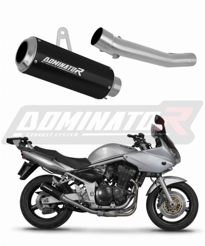 exhaust muffler DOMINATOR GP BLACK fits the motorcycle Suzuki GSF BANDIT 1200 2001   2005