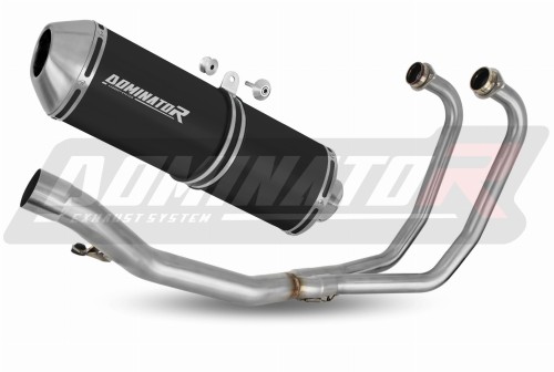 kompletní výfukový systém s tlumičem DOMINATOR Full System OVR černý pasuje na motocykl Suzuki GS 500F 2004   2014