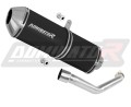 výfuk tlumič výfuku DOMINATOR OVR černý pasuje na motocykl Suzuki BURGMAN 400 1998   2002