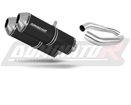 výfuk tlumič výfuku DOMINATOR OVR černý pasuje na motocykl Honda VTR 1000F Firestorm 2002   2006
