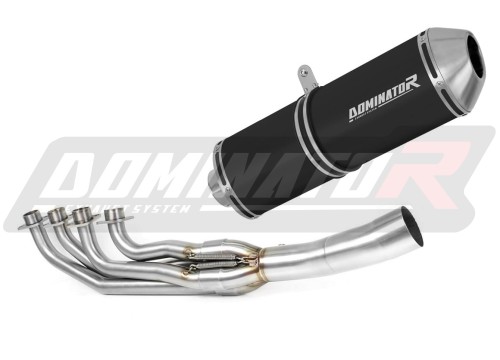 complete exhaust system with muffler DOMINATOR Full System OVR BLACK fits to BMW K1200RS 2001  2003