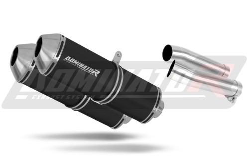 exhaust muffler DOMINATOR OVR BLACK fits the motorcycle Aprilia Tuono 1000 R 2006   2010