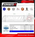 exhaust muffler DOMINATOR OVR BLACK fits the motorcycle Aprilia Tuono 1000 R 2006   2010 2