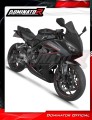 Honda CBR 650 R / E-Clutch 2024 - 2025 Collector Manifold Full Exhaust System Muffler Auspuff Sportauspuff Silencer Echappement Silencieux Scarico Scarichi Escape Wydech Tłumik HP8 BLACK Dominator Exhaust System 5