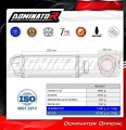 Honda CBR 650 R / E-Clutch 2024 - 2025 Collector Manifold Full Exhaust System Muffler Auspuff Sportauspuff Silencer Echappement Silencieux Scarico Scarichi Escape Wydech Tłumik S6 BLACK Dominator Exhaust System 6