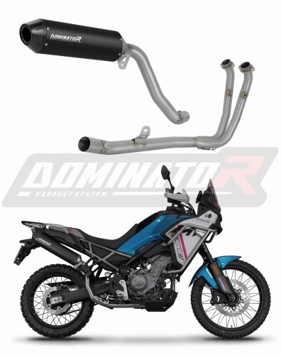 kompletní výfukový systém s tlumičem DOMINATOR Full System MX2 černý pasuje na motocykl CF MOTO 450 MT 2024
