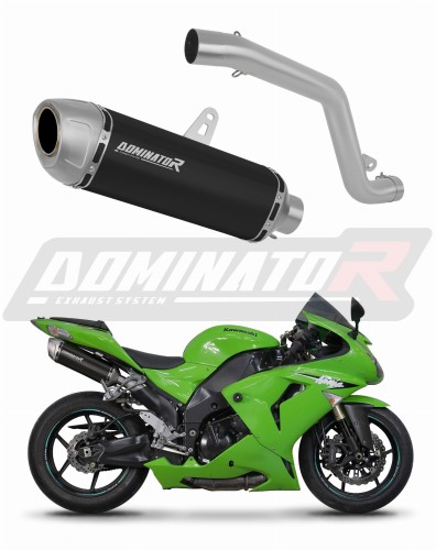 výfuk tlumič výfuku DOMINATOR S6 černý pasuje na motocykl Kawasaki ZX10R 2006   2007