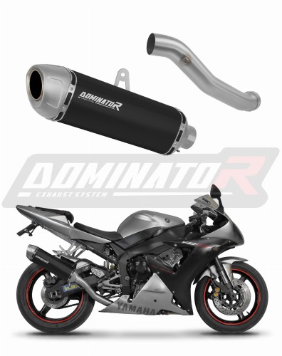 výfuk tlumič výfuku DOMINATOR S6 černý pasuje na motocykl Yamaha YZF R1 1000 RN09 2002   2003