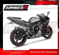 výfuk tlumič výfuku DOMINATOR S6 černý pasuje na motocykl Yamaha YZF R1 1000 RN09 2002   2003 4