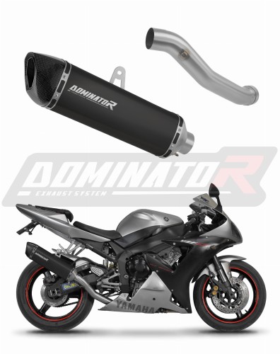 výfuk tlumič výfuku DOMINATOR HP6 černý pasuje na motocykl Yamaha YZF R1 1000 RN09 2002   2003