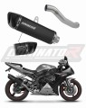 výfuk tlumič výfuku DOMINATOR homologovaný HP6 černý pasuje na motocykl Yamaha YZF R1 1000 RN09 2002   2003