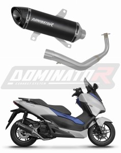 Honda NSS 125 FORZA 2017 - 2020 Kompletní systém Svod výfuk tlumič HP8 BLACK + dB killer 