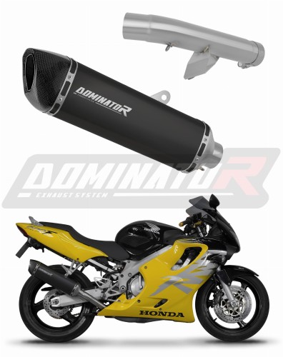HONDA CBR 600 F4 EXHAUST Honda Muffler Auspuff Sportauspuff Silencer Echappement Silencieux Scarico Scarichi Escape Wydech Tłumik Carbon Tip HP6 BLACK 1999 - 2000 Dominator x