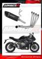 kompletní výfukový systém s tlumičem DOMINATOR Full System HP6 černý pasuje na motocykl Honda CB 650 R 2019   2023 2