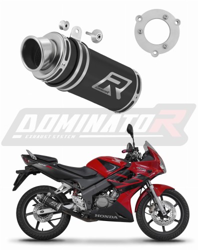 výfuk tlumič výfuku DOMINATOR GP1 černý pasuje na motocykl Honda CBR 125 2004   2010