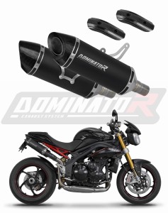Triumph Speed Triple 1050 2011 - 2016 výfuk tlumič HP8 BLACK + dB killer