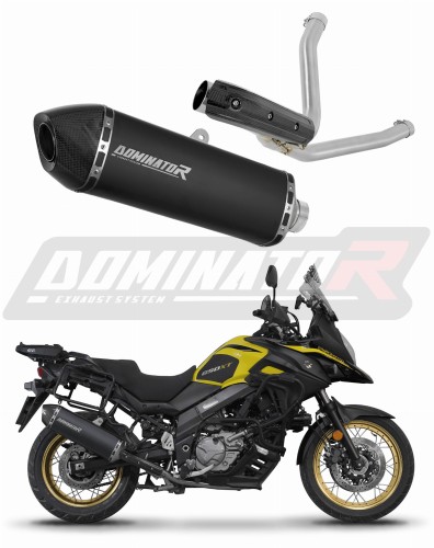 Suzuki DL 650 V-Strom 2017 - 2025 VÝFUK Tlumič Sportovní tlumič Koncovka výfuku HP7 BLACK Dominator Výfukový systém x