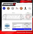 výfuk tlumič výfuku DOMINATOR S6 pasuje na motocykl Suzuki GSXR 1000 K9 L0 L1 2009   2011 2