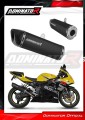 exhaust muffler DOMINATOR HP6 BLACK fits the motorcycle Suzuki GSXR 600 K1 K5 2001   2005 2