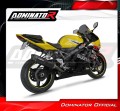 exhaust muffler DOMINATOR HP6 BLACK fits the motorcycle Suzuki GSXR 600 K1 K5 2001   2005 4