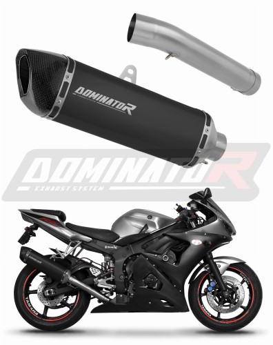 výfuk tlumič výfuku DOMINATOR HP6 černý pasuje na motocykl Yamaha YZF R6 2003   2005