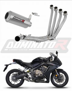 Honda CB 650 R 2019 - 2023 Full Exhaust System Collector Silencer GP + dB killer medium
