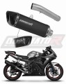 výfuk tlumič výfuku DOMINATOR homologovaný HP6 černý pasuje na motocykl Yamaha YZF R6 2003   2007 5